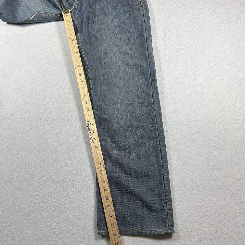 Levis Jeans Mens 32x30‎ Light Blue Denim Slim Straight Button Pockets Baggy Y2K - Picture 6 of 10